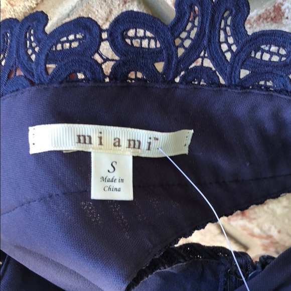 Francesca’s navy sleeveless lace a-line dress - Picture 6 of 6